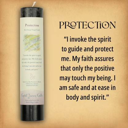 Herbal Magic Protection Pillar Candle