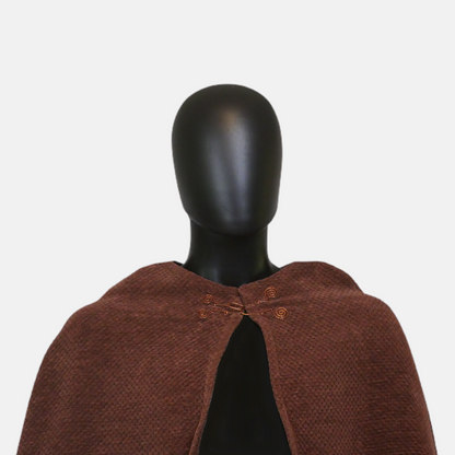 Brown Upholstery Fabric Half-Circle Cloak