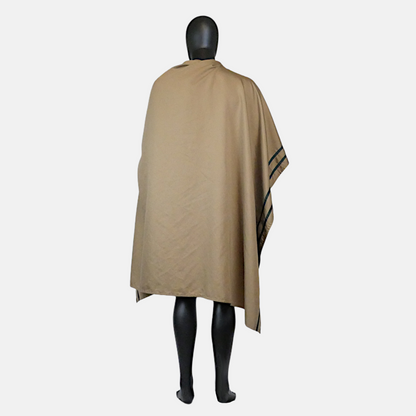 Tawny Gold Viking-Style Cloak with Trim