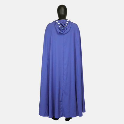 Purple Moon Phase Cloak with Hood