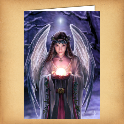 Yuletide Angel Yule Card