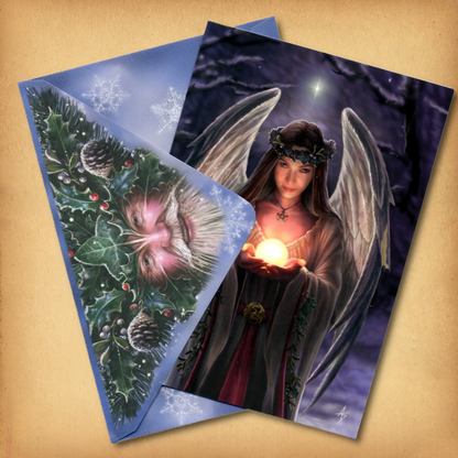 Yuletide Angel Yule Card