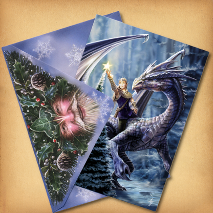 Winter Fantasy Yule Card