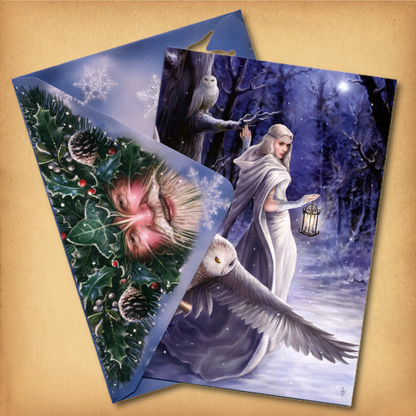 Midnight Messenger Yule Card