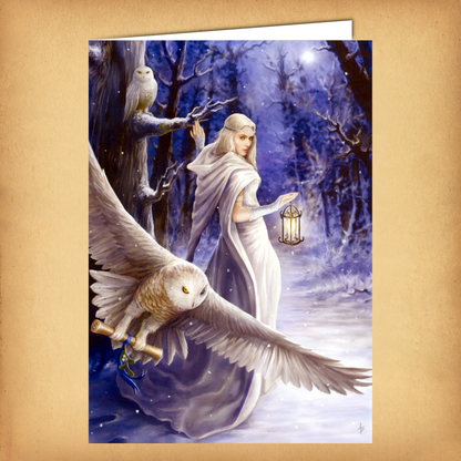 Midnight Messenger Yule Card