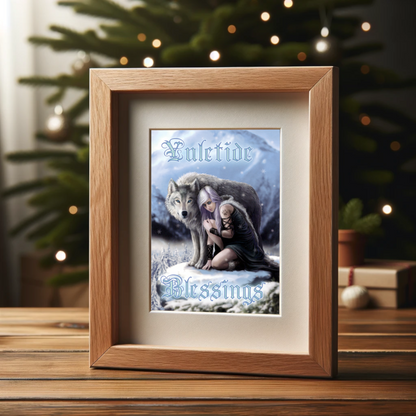 Winter Protector Yule Card