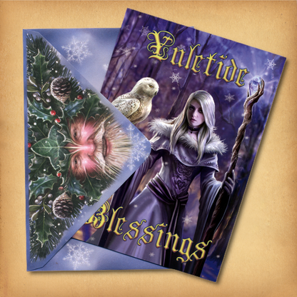 Winter Owl Yule Card