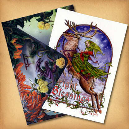 Bright Blessings Yule Card