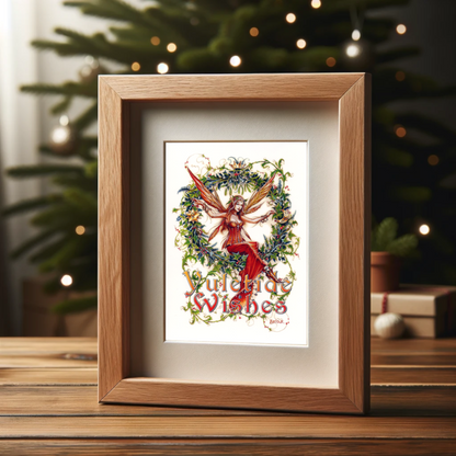 Mistletoe Fairy Yule Card