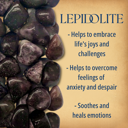 Tumbled Lepidolite Gemstones