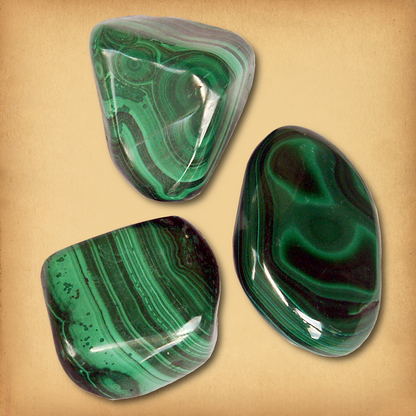 Tumbled Malachite Gemstones