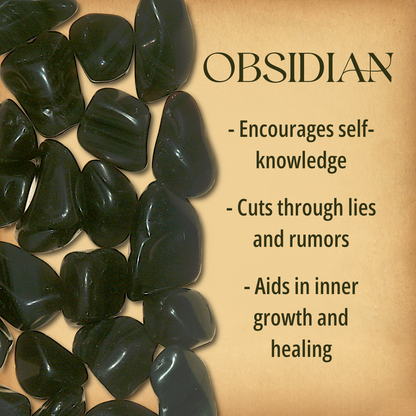 Tumbled Obsidian Gemstones