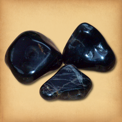 Tumbled Black Onyx Gemstones