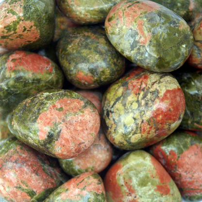 Tumbled Unakite Gemstones