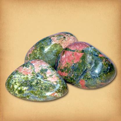 Tumbled Unakite Gemstones