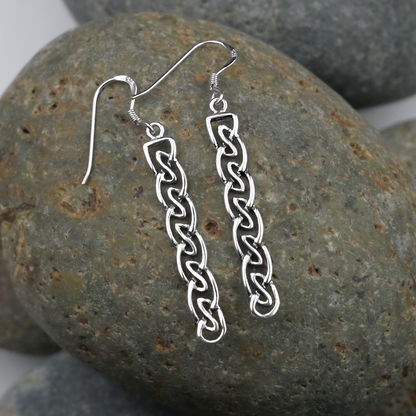 Silver Celtic Braid Earrings