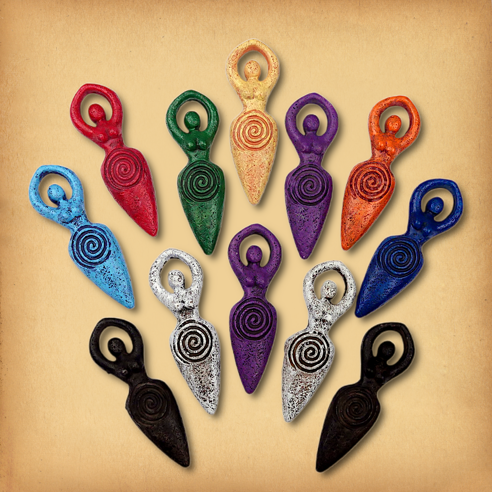 Rainbow Pocket Goddesses - Set of 12