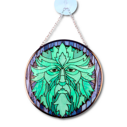 Greenman Glass Suncatcher