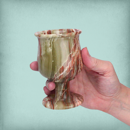 Green Onyx Goblet