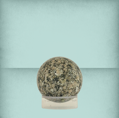 Polished Gray Speckled Granite Sphere