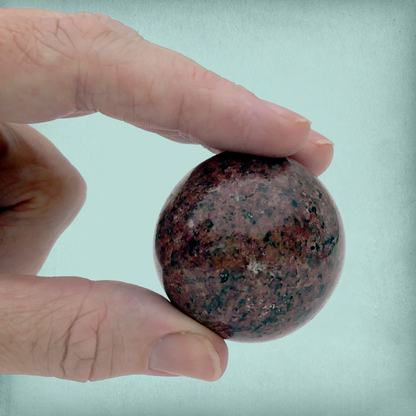 Polished Rosy Grey Granite Sphere