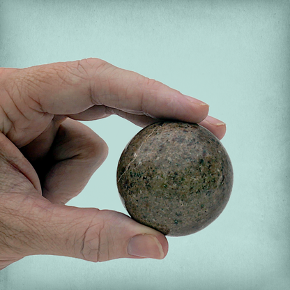 Polished Warm Beige Granite Sphere