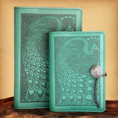 Peacock Leather Journal