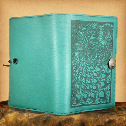 Peacock Leather Journal