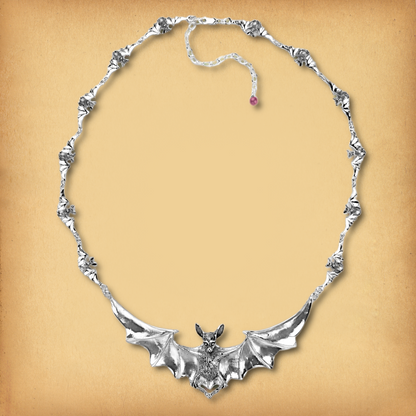 Silver Nocturnal Symphony Necklace