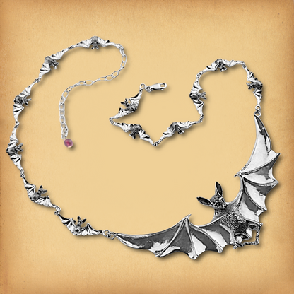 Silver Nocturnal Symphony Necklace