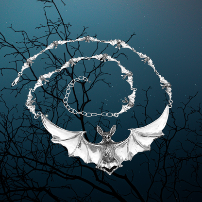 Silver Nocturnal Symphony Necklace