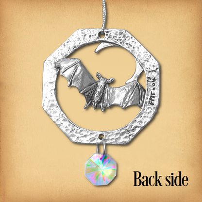 Bat Pewter Suncatcher