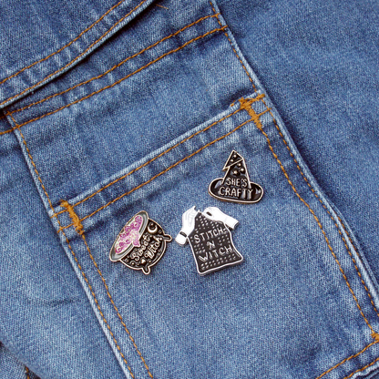 "Sweet Witch" Cauldron Enamel Pin