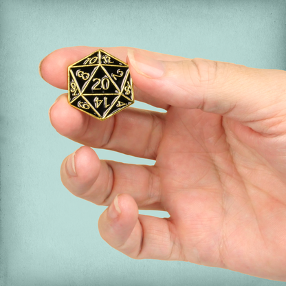 d20 Enamel Pin