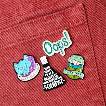 "Oops" Enamel Pin