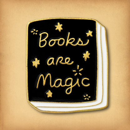 "Books Are Magic" Enamel Pin