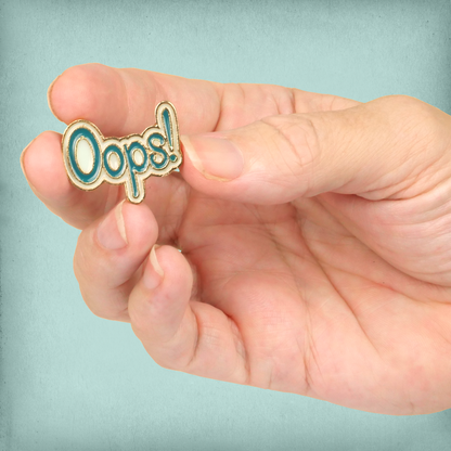 "Oops" Enamel Pin