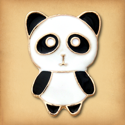 Cute Panda Enamel Pin