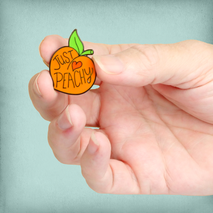 "Just Peachy" Enamel Pin