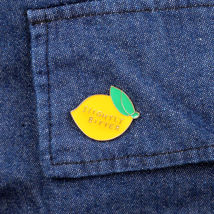 Slightly Bitter Lemon Enamel Pin