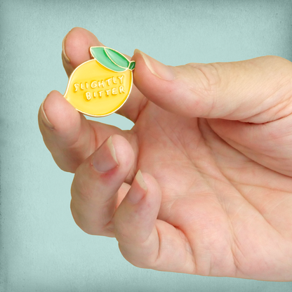 Slightly Bitter Lemon Enamel Pin