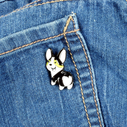 Corgi Butt Enamel Pin