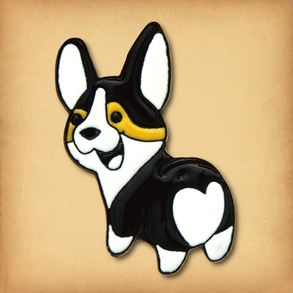 Corgi Butt Enamel Pin