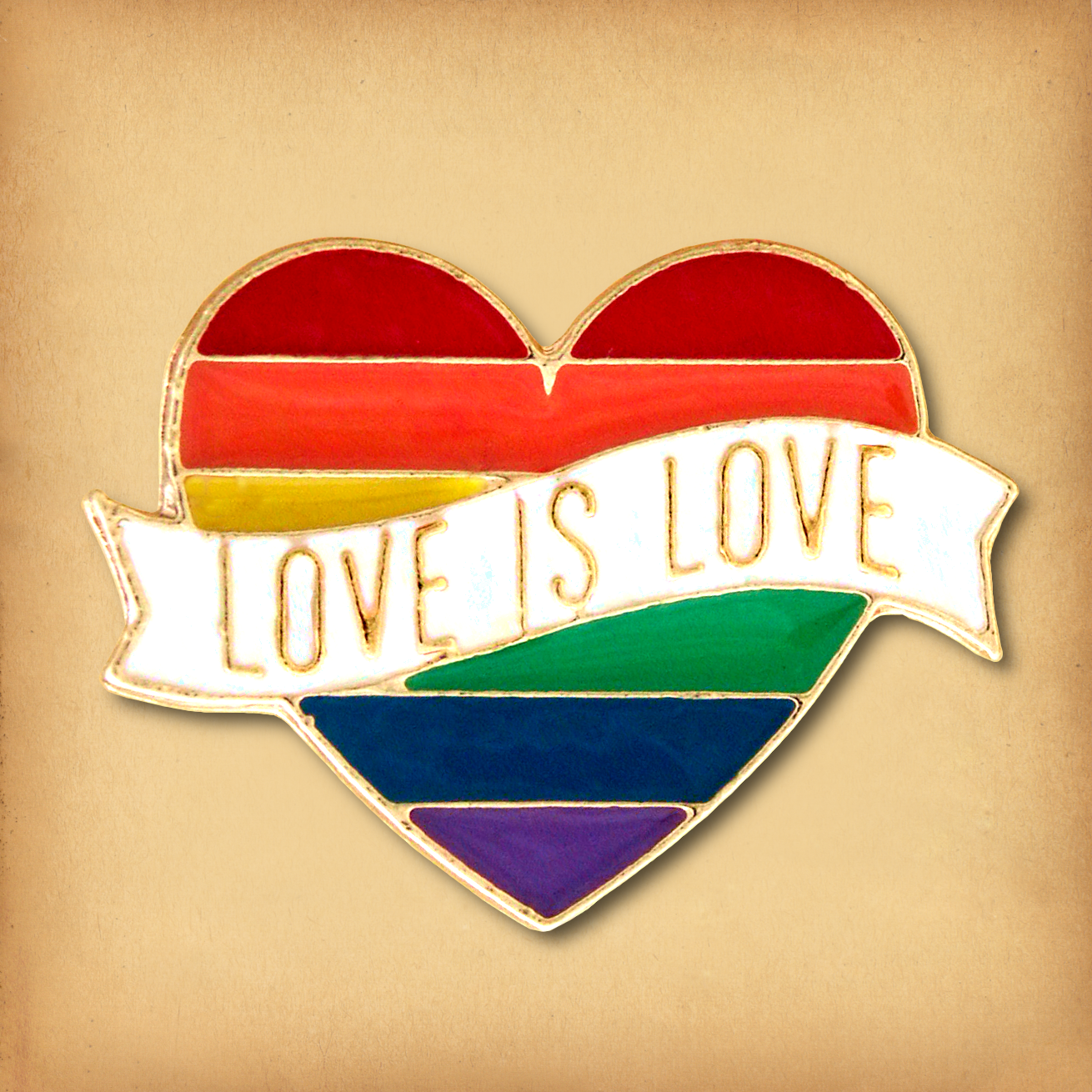 Love Is Love Enamel Pin