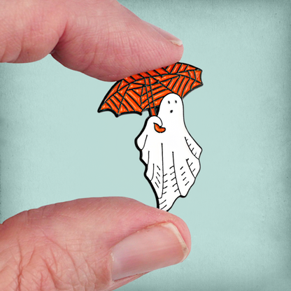 Parasol Ghost Enamel Pin