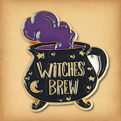 Witches Brew Cauldron Enamel Pin