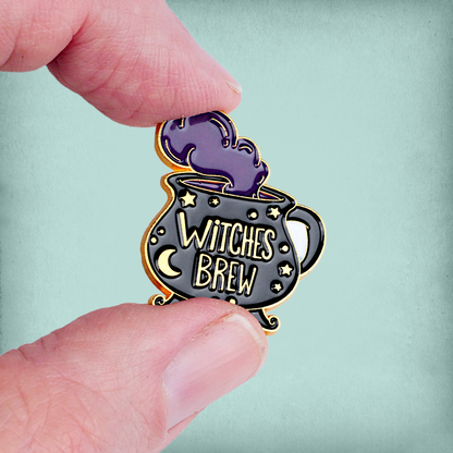 Witches Brew Cauldron Enamel Pin