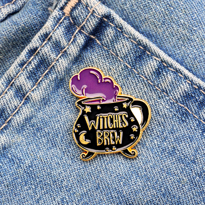 Witches Brew Cauldron Enamel Pin