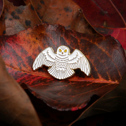 Snowy Owl Enamel Pin