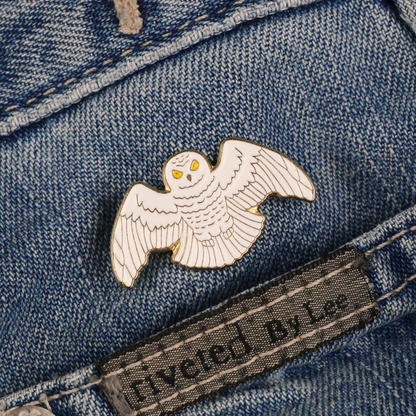 Snowy Owl Enamel Pin